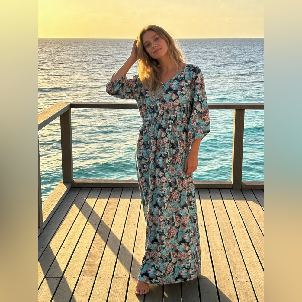 Neiman Marcus Floral Maxi Dress